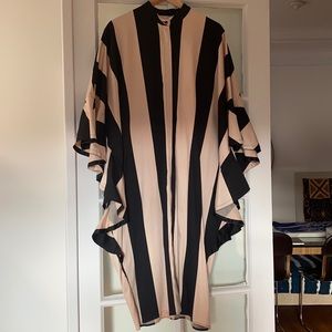 ASOS ruffled sleeve tunic dress